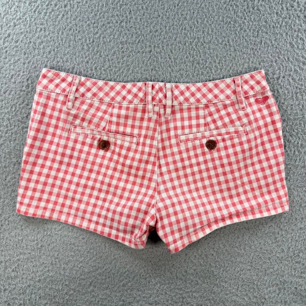 Roxy Women's Pink Plaid Shorts